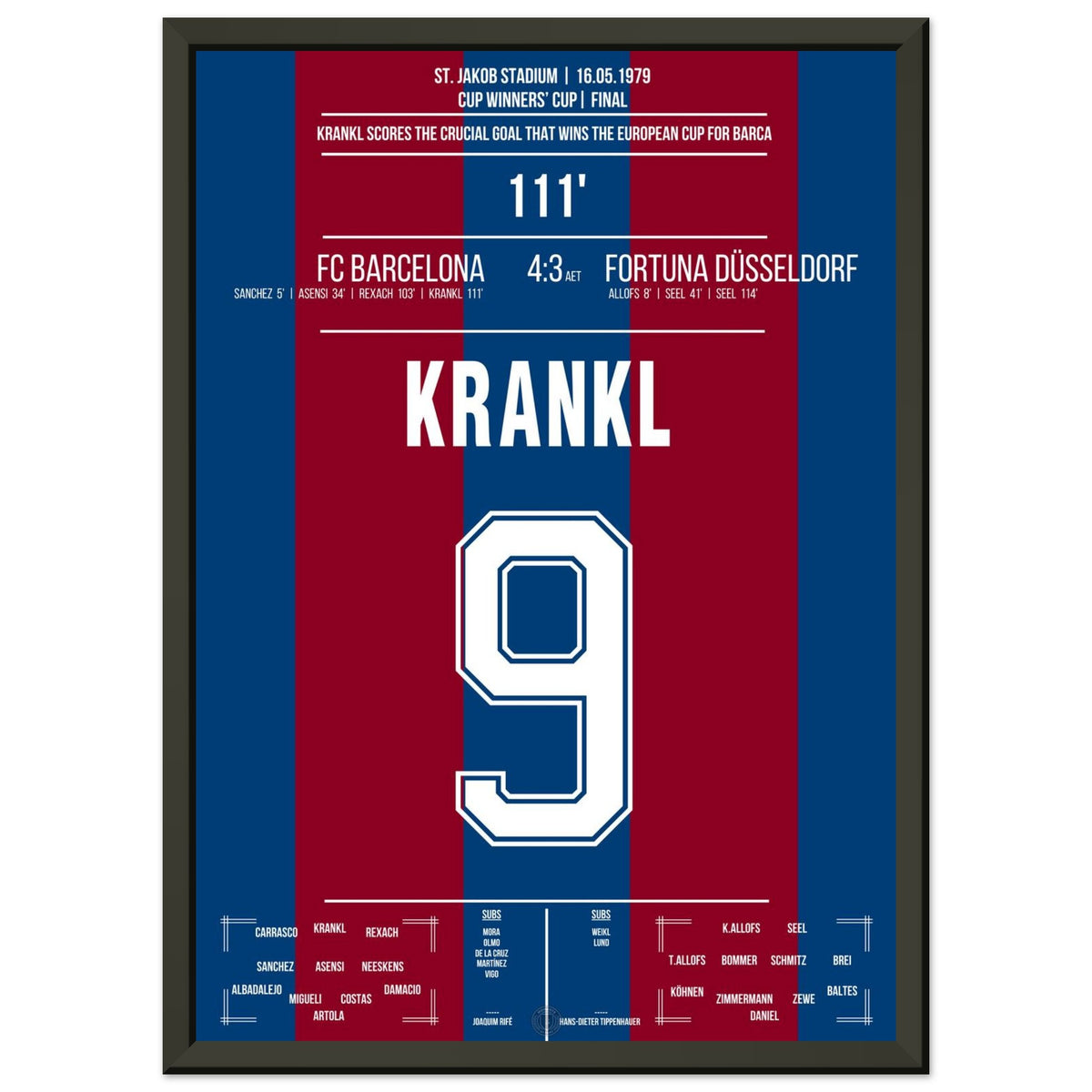 Krankl marque le Barça en prolongation pour remporter la Coupe d'Europe 1979