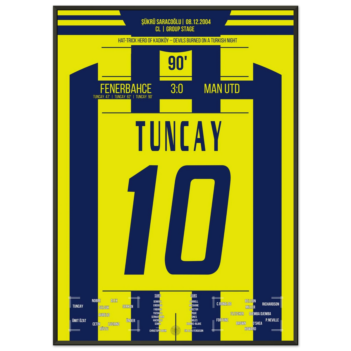 Le coup du chapeau légendaire de Tuncay contre les Red Devils