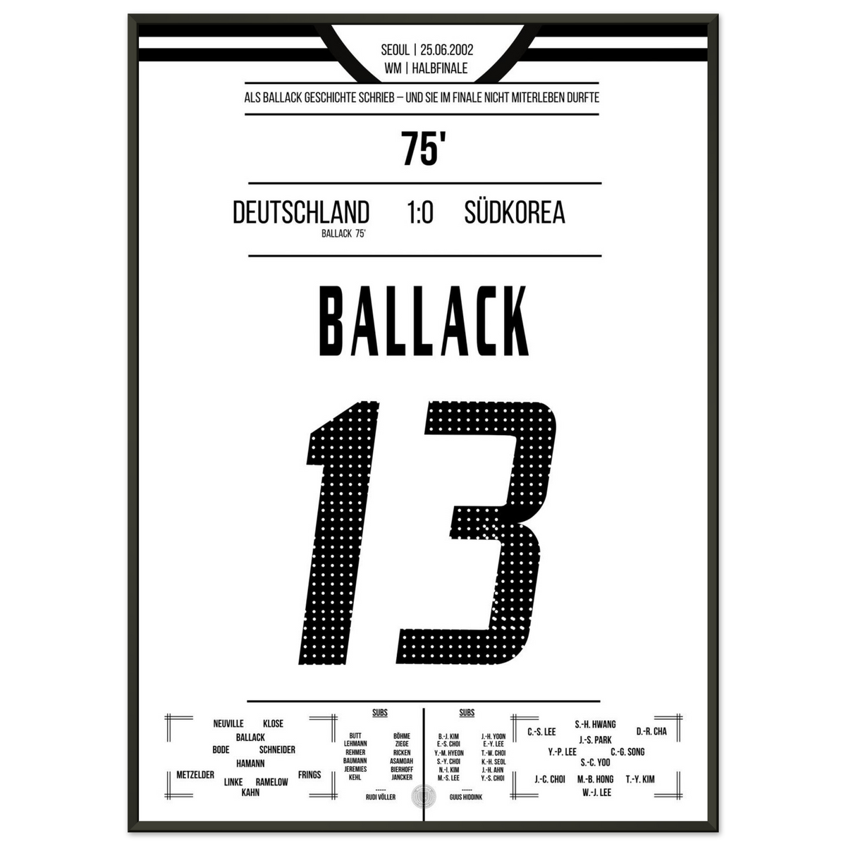 Ballack propulse l'Allemagne en finale de la Coupe du monde 2002