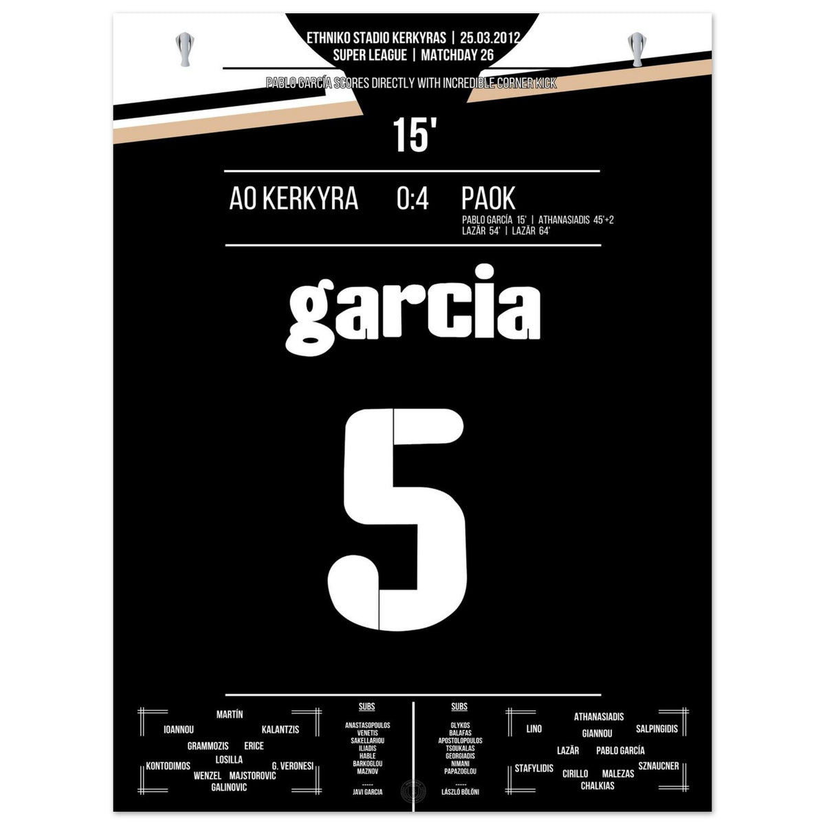 Le coup de génie de Garcia depuis le corner