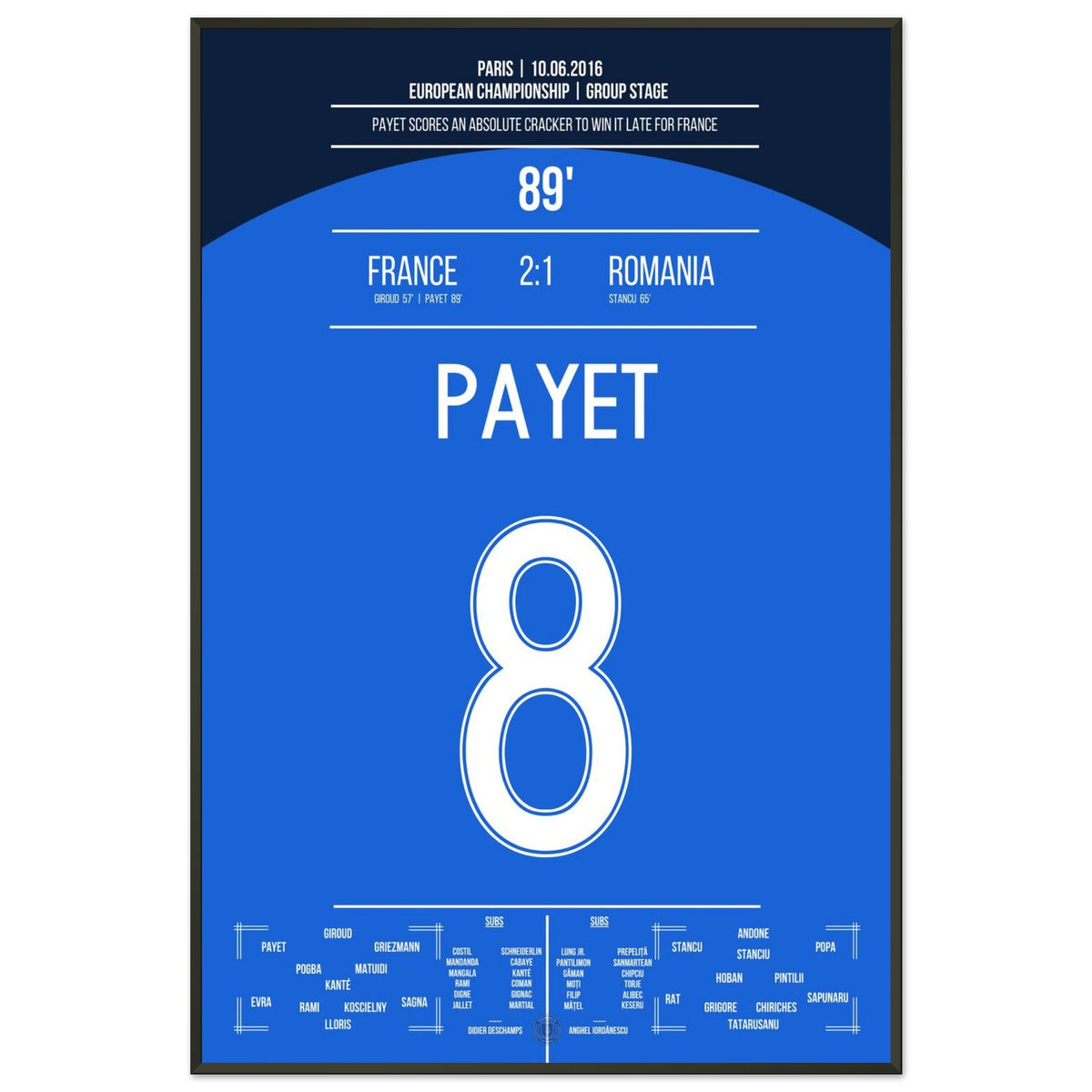 Le but rêvé de Payet pour gagner contre la Roumanie