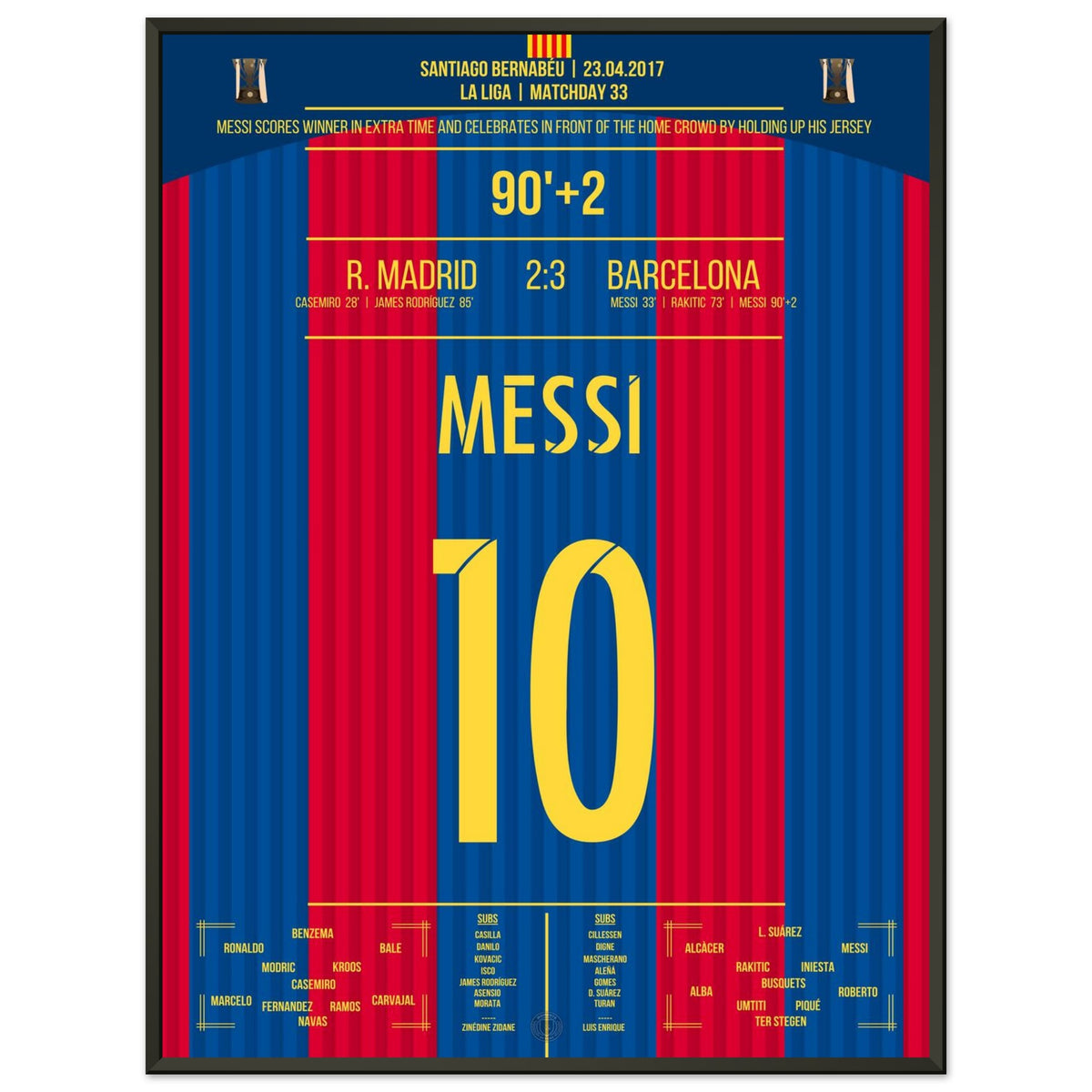 Messi avec un jubilé légendaire de maillot devant les fans du Real