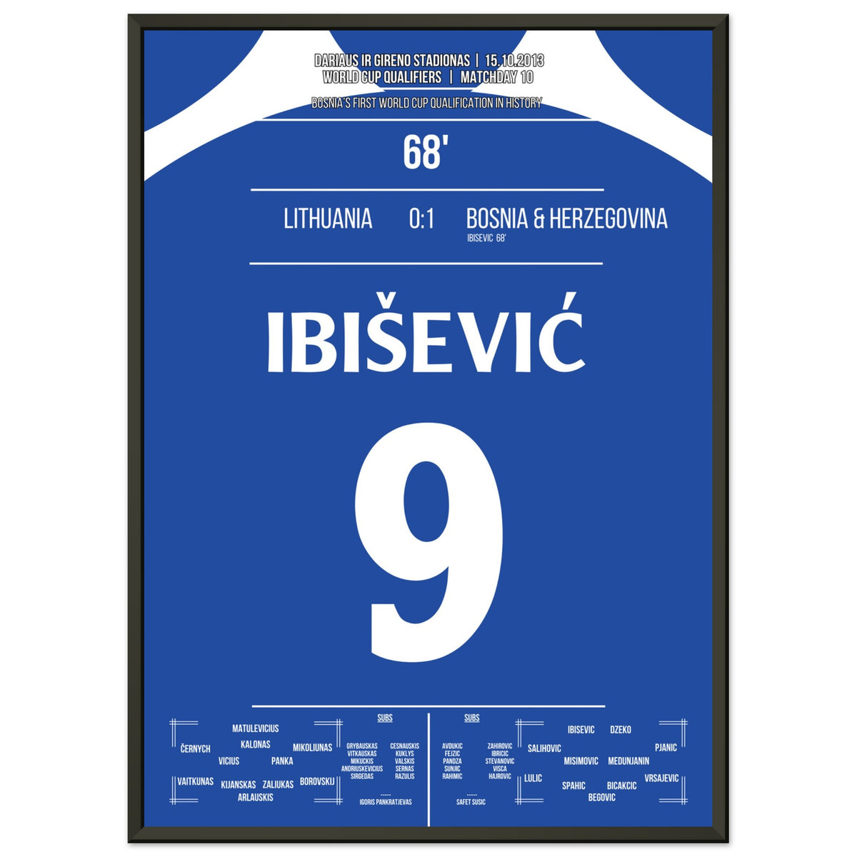 Ibisevic schießt Bosnien zur ersten WM-Teilnahme in der Geschichte