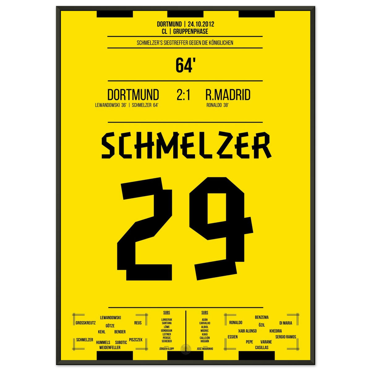 Le bâton gauche de Schmelzer contre le Real en CL 2012