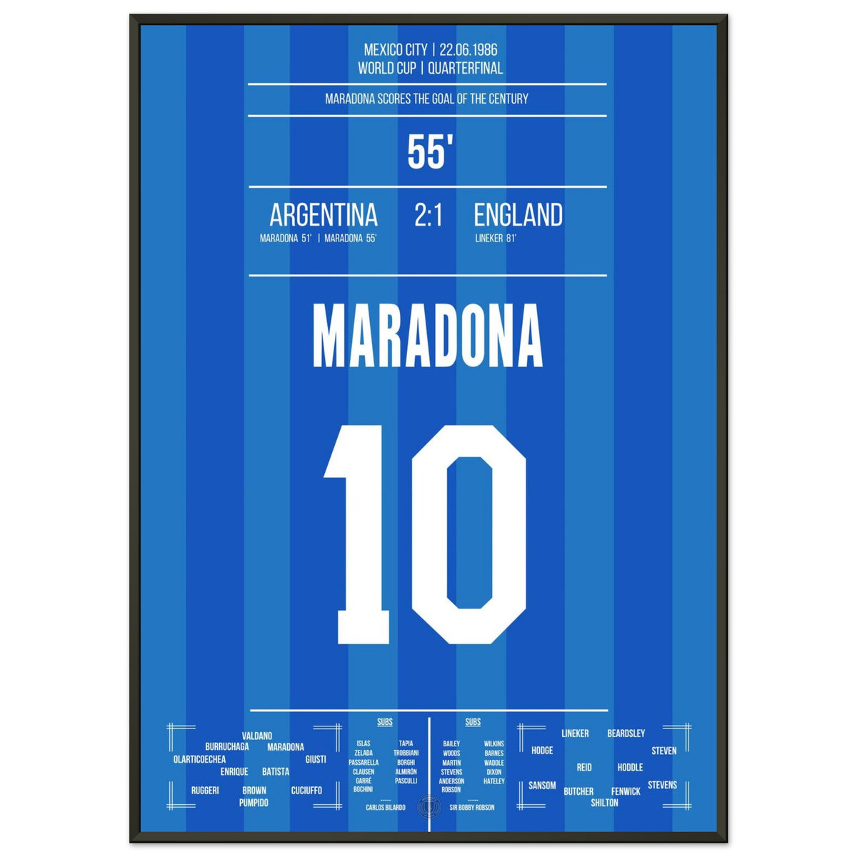 Maradona's Jahrhunderttor gegen England 1986