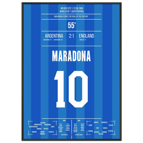Le but centenaire de Maradona contre l'Angleterre en 1986