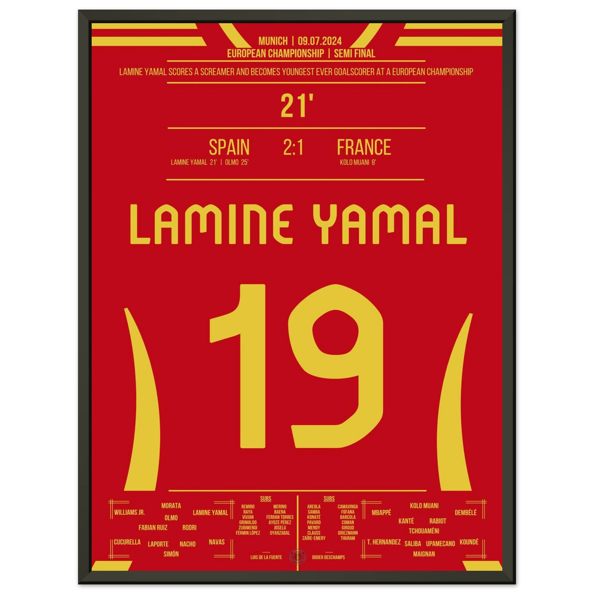 Lamine Yamal marque le but de ses rêves et devient le plus jeune buteur de l'histoire du Championnat d'Europe