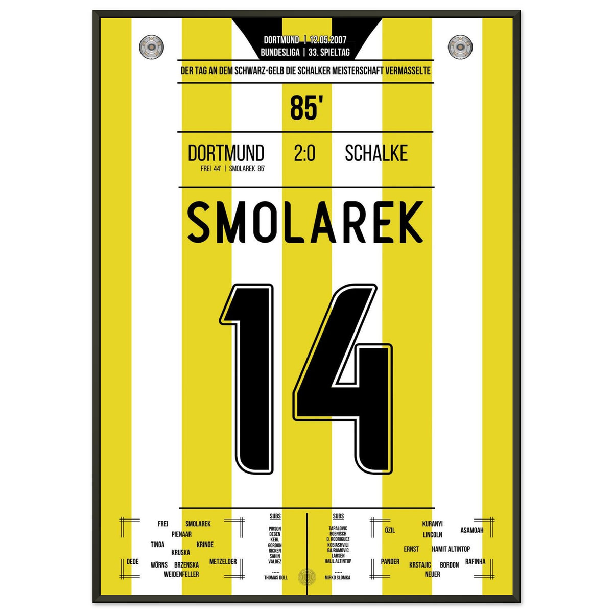 Smolarek trifft und Dortmund versaut Schalke die Meisterschaft