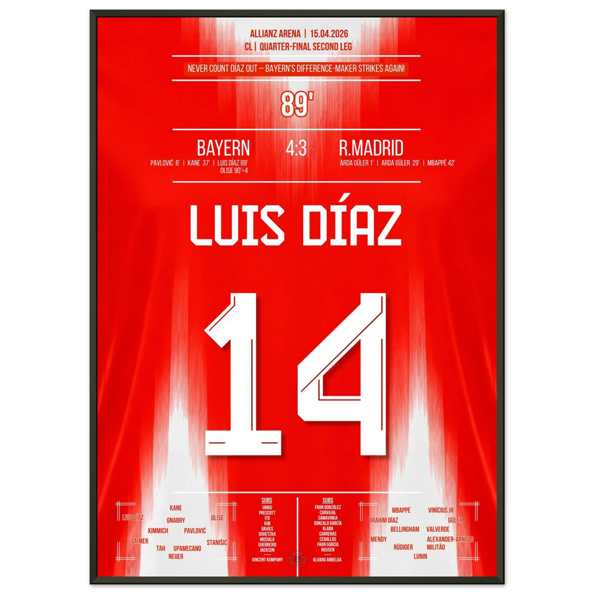 Luis Diaz avec le soulagement tardif vers les demi-finales de CL