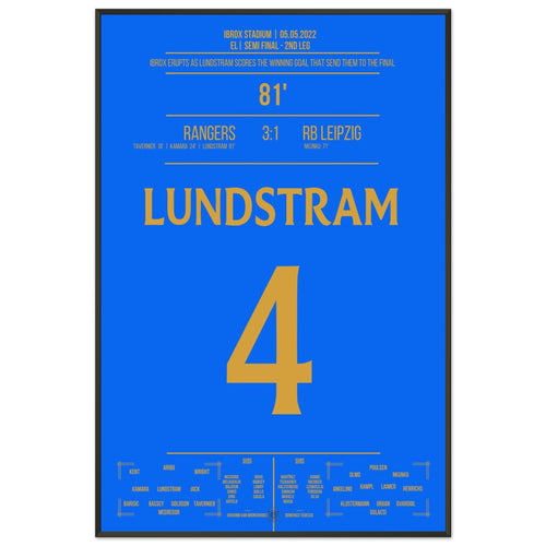 Lundstram's winning goal to reach the final