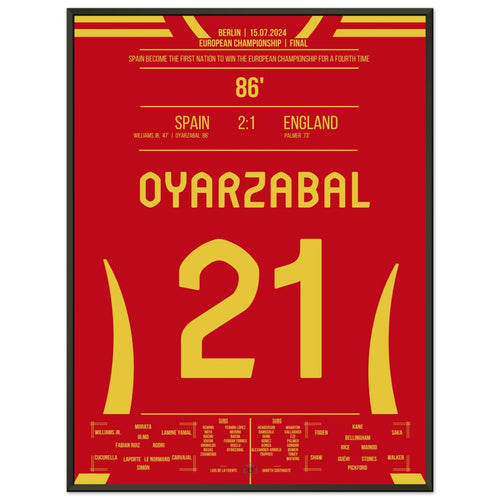 Oyarzabal propulse l'Espagne au titre de champion d'Europe 2024