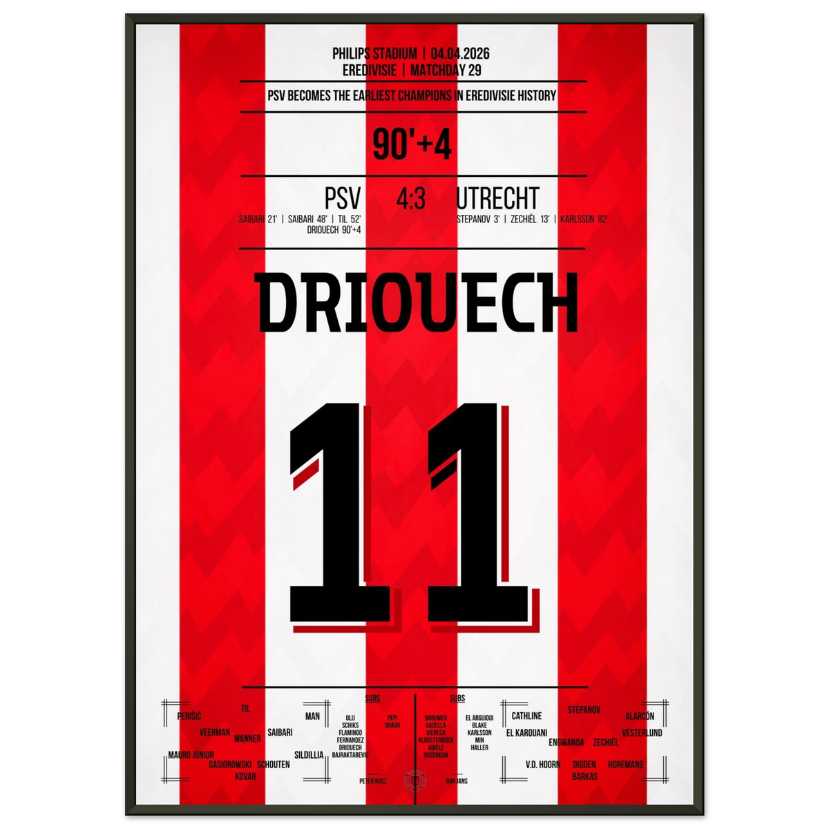 Le PSV célèbre le premier championnat de l'histoire du championnat