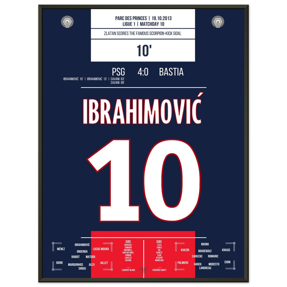 Le célèbre but du Scorpion de Zlatan contre Bastia