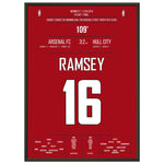 Arsenal's erster Titelgewinn nach 9 Jahren in 2014 50x70-cm-20x28-Schwarzer-Aluminiumrahmen