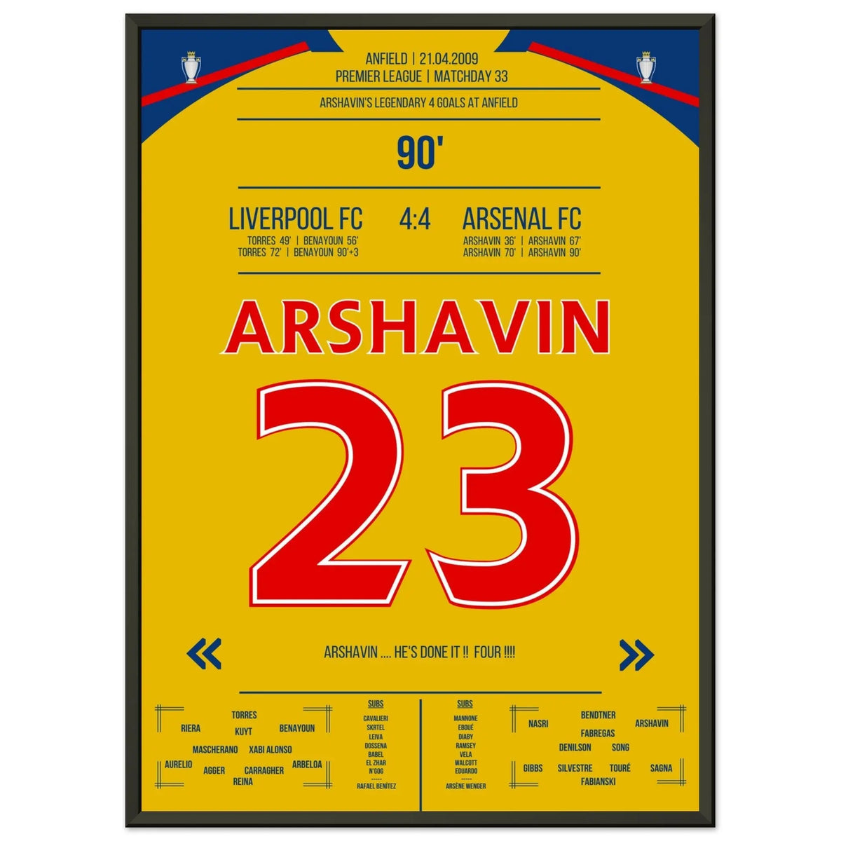 Arshavin's 4-Goal Show at Anfield 2009