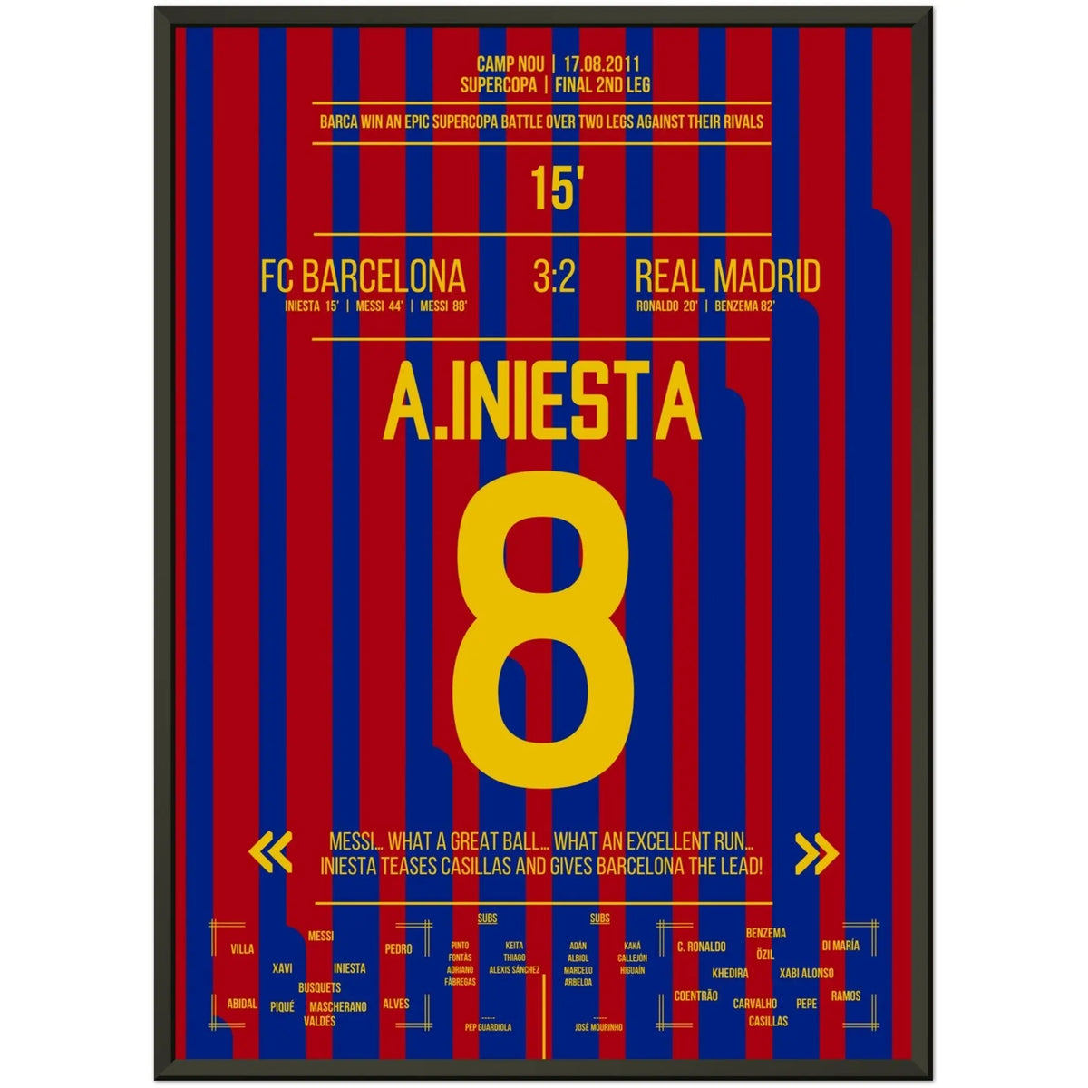 Iniesta's Tor bei Supercopa-Sieg in 2011