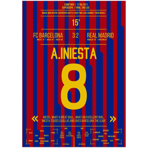 Iniesta's goal in the Supercopa victory in 2011