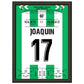Joaquin bricht den Rekord in seinem 622. und letzten LaLiga Spiel A4-21x29.7-cm-8x12-Schwarzer-Aluminiumrahmen