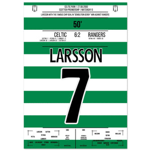 Larsson's legendary "chip" in the "Demolition Derby" in 2000