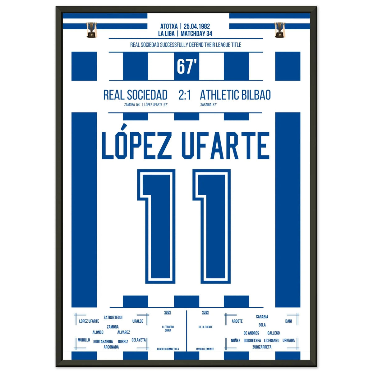 Le but de López Ufarte pour la défense du titre en 1982