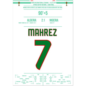 Mahrez coup franc de rêve dans la dernière minute de la demi-finale de la Coupe d'Afrique.