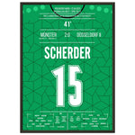 Münster's Rückkehr in die dritte Liga in 2023 50x70-cm-20x28-Schwarzer-Aluminiumrahmen