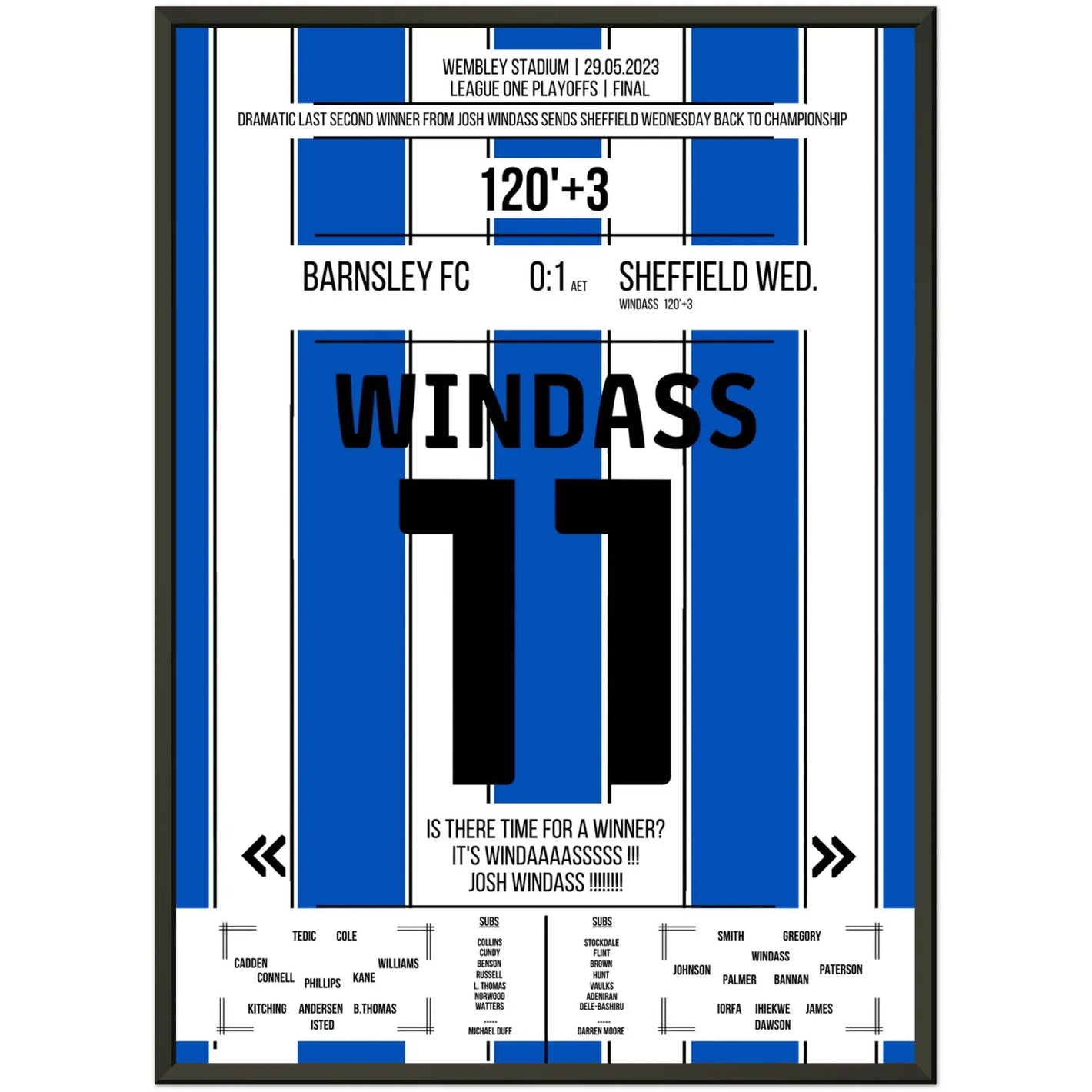 Sheffield Wednesday's dramatic return to the Championship 2023