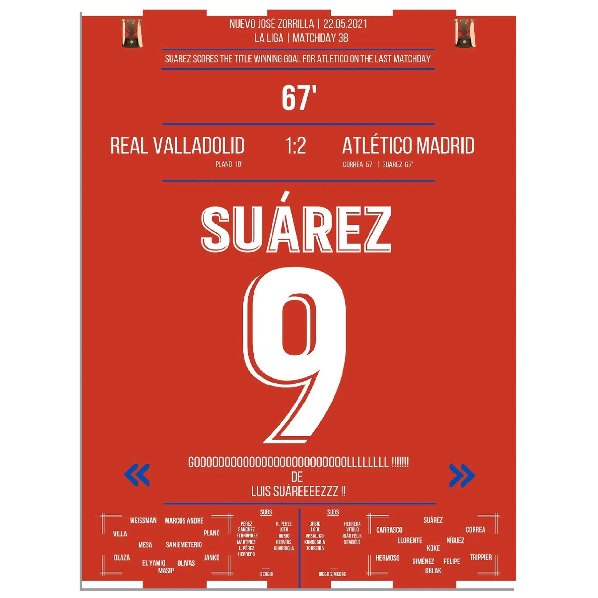 Suarez mit Siegtor zur Meisterschaft am letzten Spieltag 