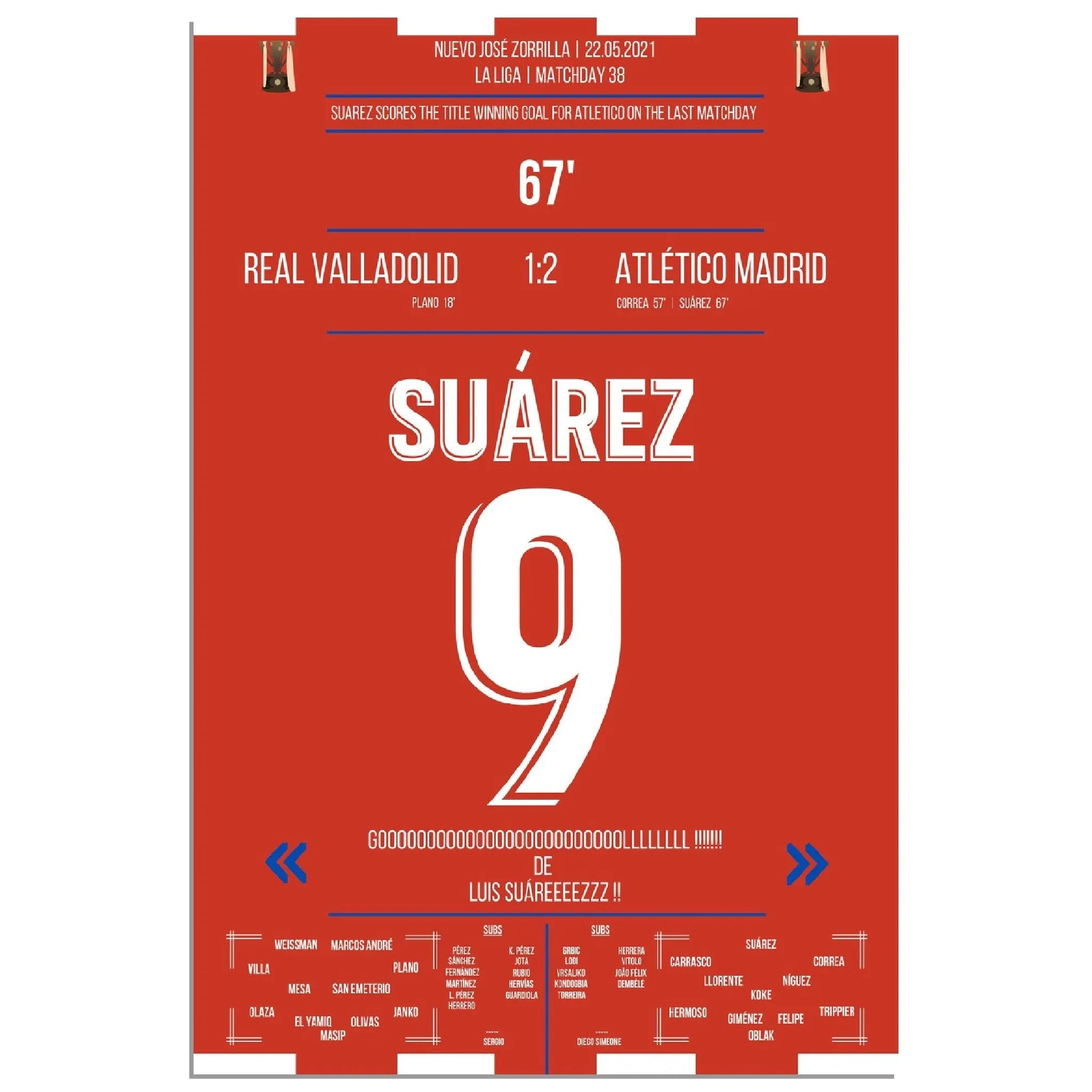 Suarez mit Siegtor zur Meisterschaft am letzten Spieltag 