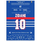 Zidane Kopfball-Doppelpack zu Frankreichs ersten WM Titel 1998 gegen Brasilien A4-21x29.7-cm-8x12-Ohne-Rahmen