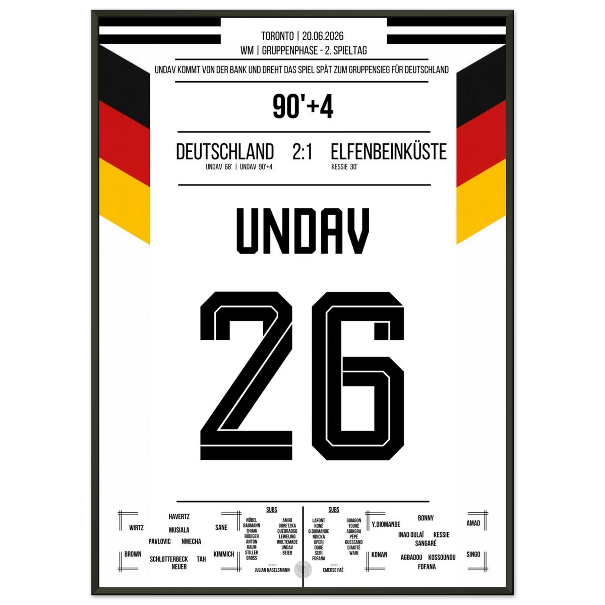 Undav le joueur de la différence - double pack pour une victoire tardive