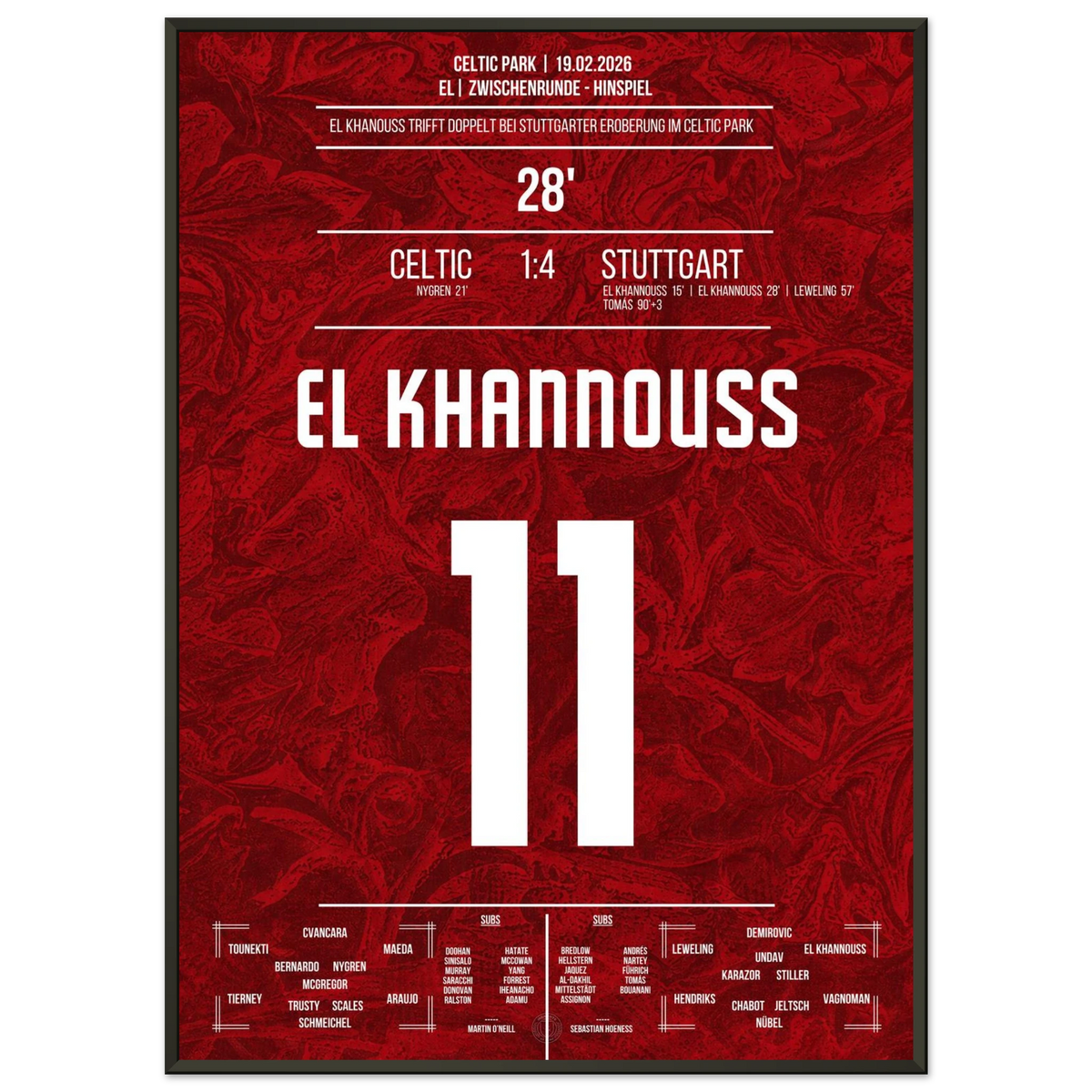 El Khannouss marque deux fois et Stuttgart conquiert le Celtic Park