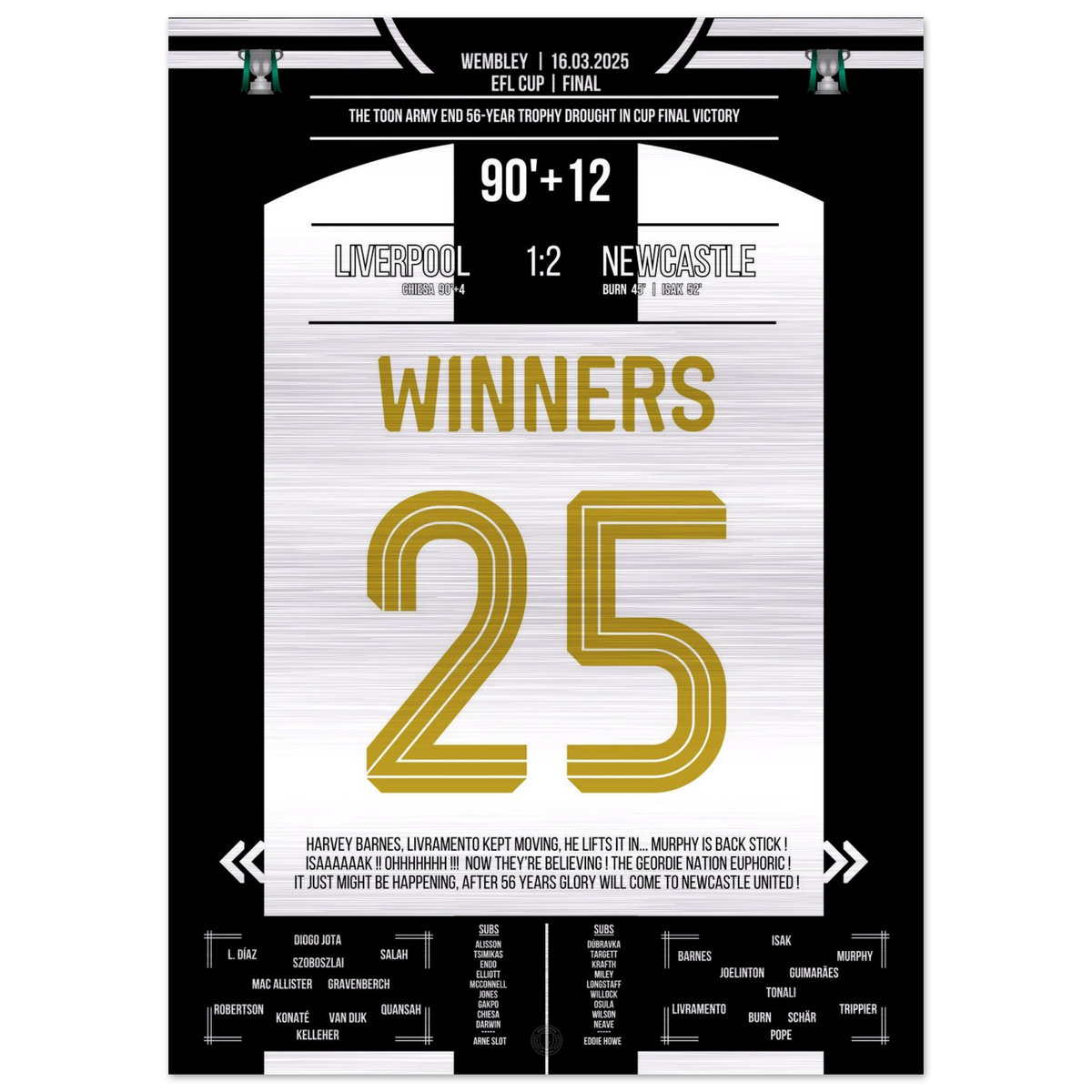 (Metal Print) Erster Titel nach 56 Jahren Wartezeit für die Magpies