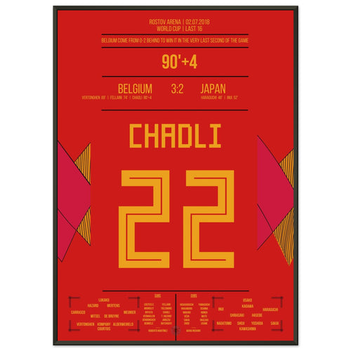 Le but de Chadli à la dernière minute contre le Japon lors de la Coupe du monde 2018