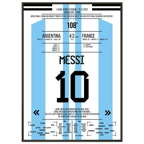 Messi macht sich unsterblich beim Gewinn der WM 2022