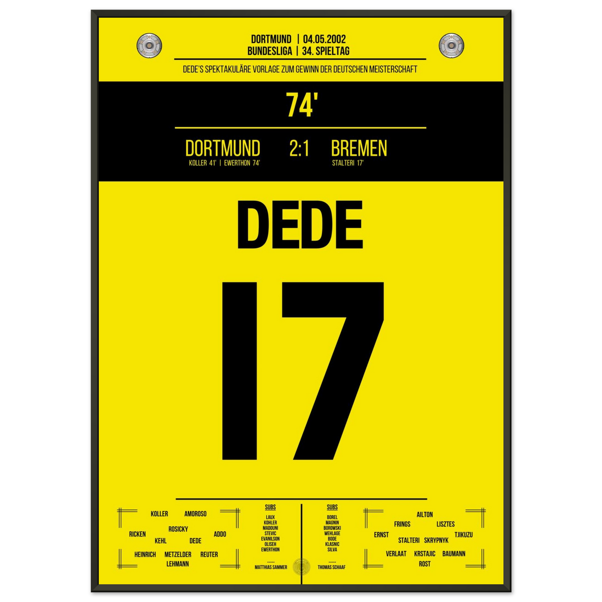 Dede serves the title 2002