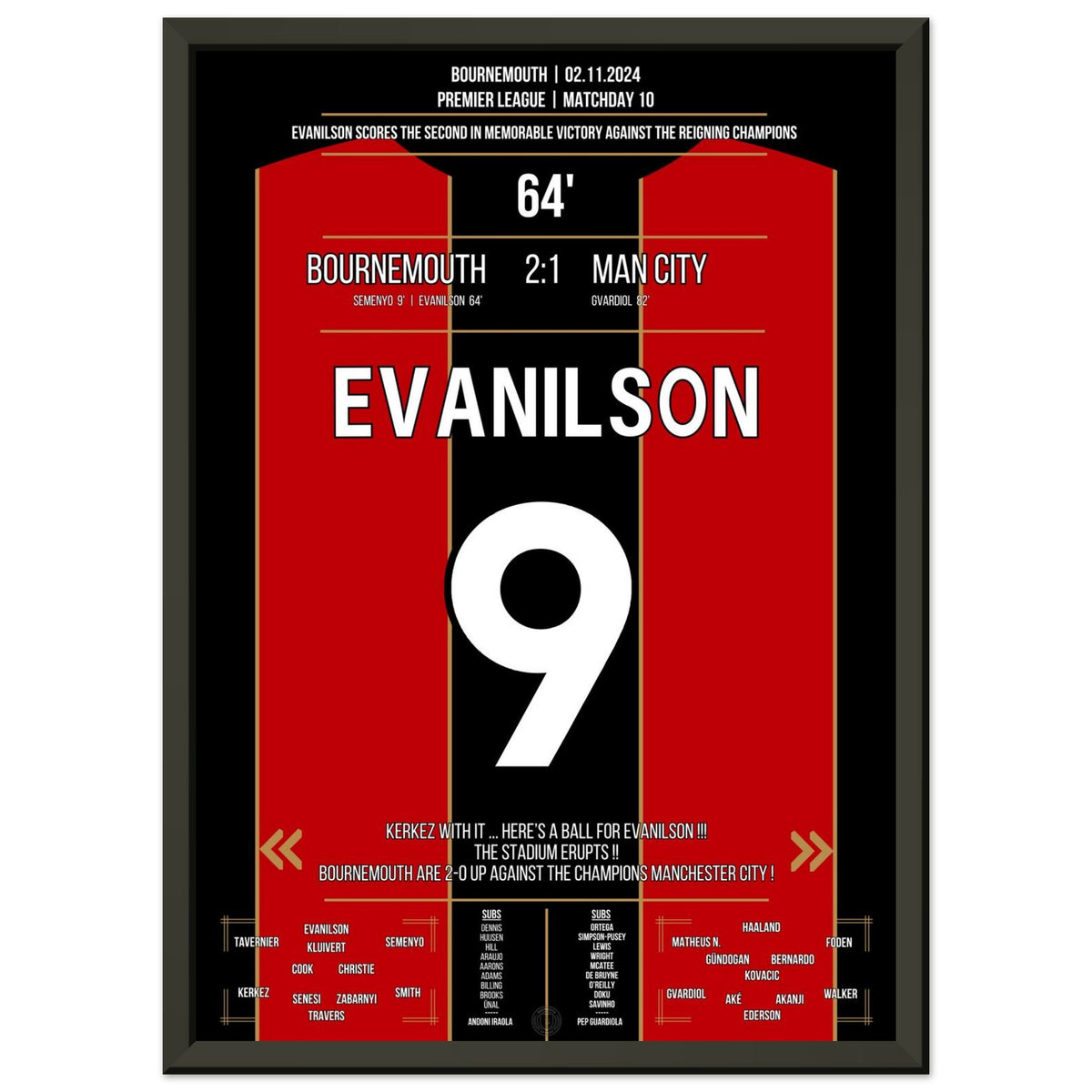 Evanilson marque pour gagner contre les champions en titre