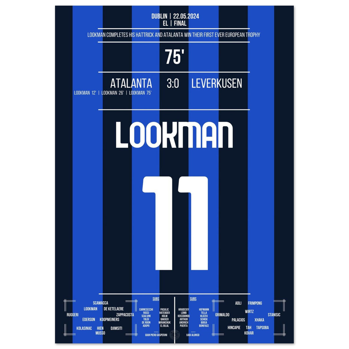 Lookman marque le premier triomphe de l'Atalanta en Coupe d'Europe dans l'histoire du club avec un tour du chapeau