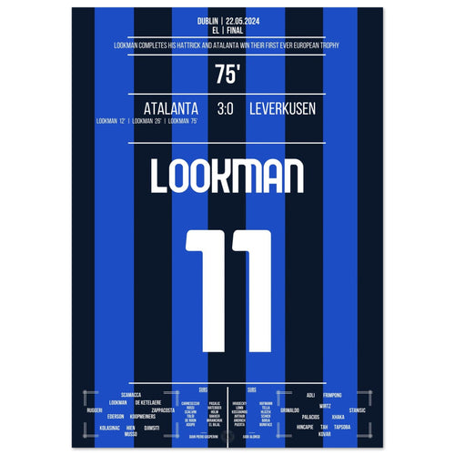 Lookman schießt Atalanta mit Hattrick zum ersten Europapokal-Triumph der Vereinsgeschichte