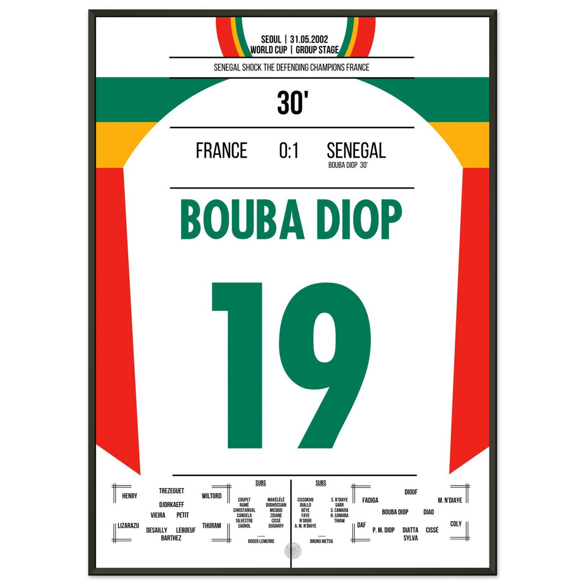 Le Sénégal a surpris la France, championne du monde, lors du match d'ouverture de la Coupe du monde 2002.