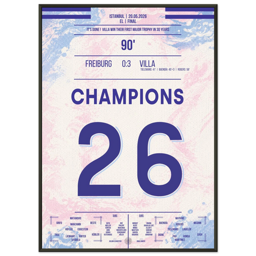 European Royalty - Villa gewinnt erste Major Trophy seit 30 Jahren