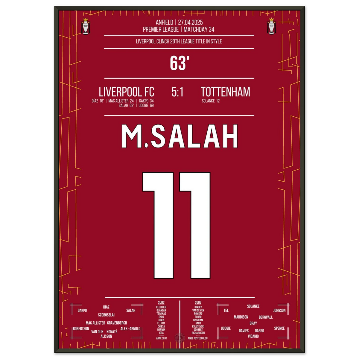 Anfield celebrates! Salah scores as Liverpool clinches the championship victory