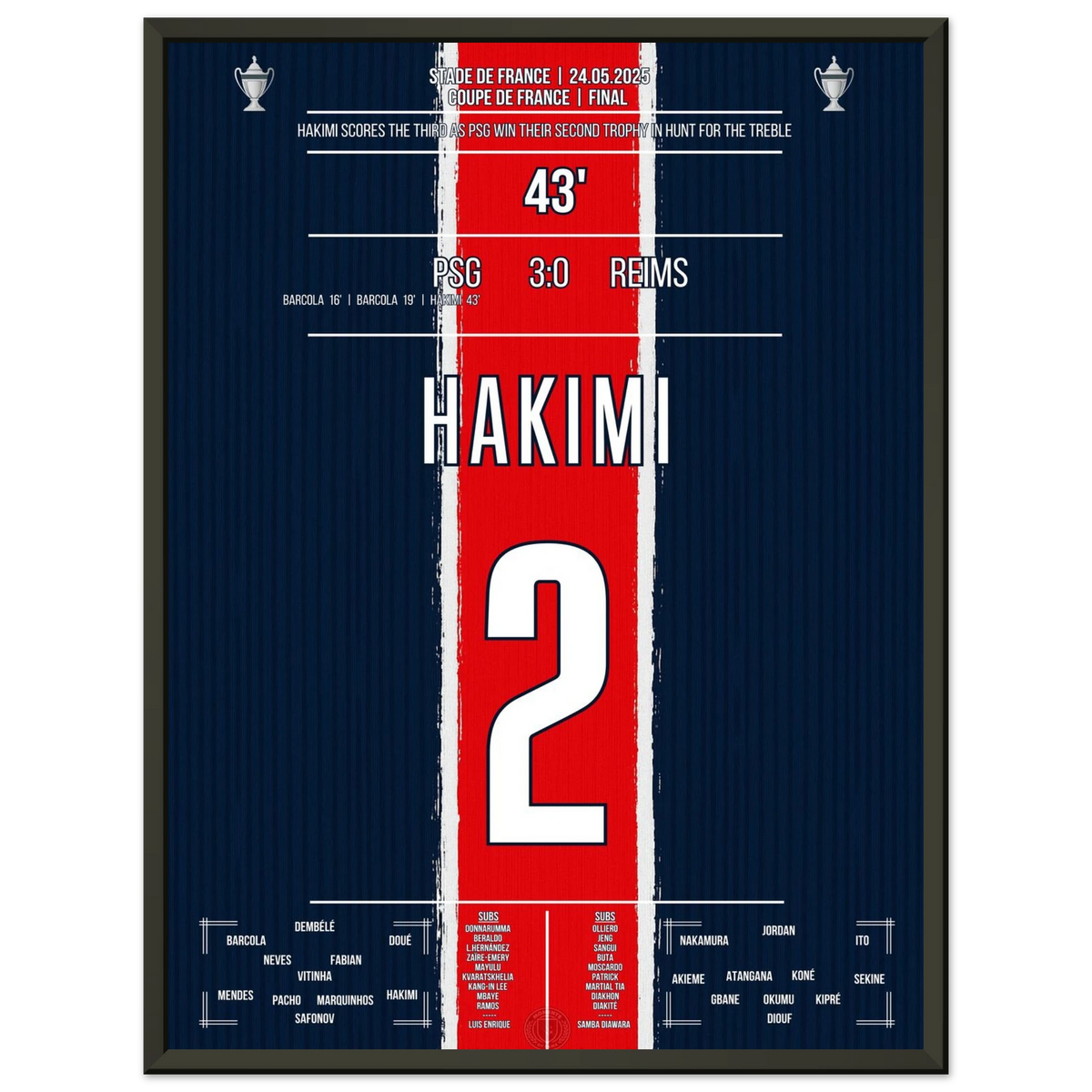 Hakimi scores and Paris wins the French Cup too