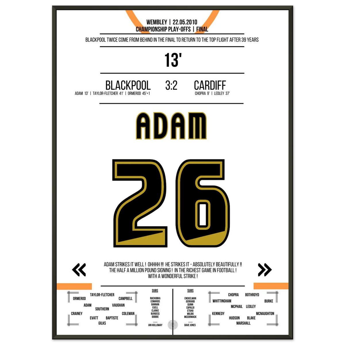 But sur coup franc de Charlie Adam lors de la finale des séries éliminatoires de 2010