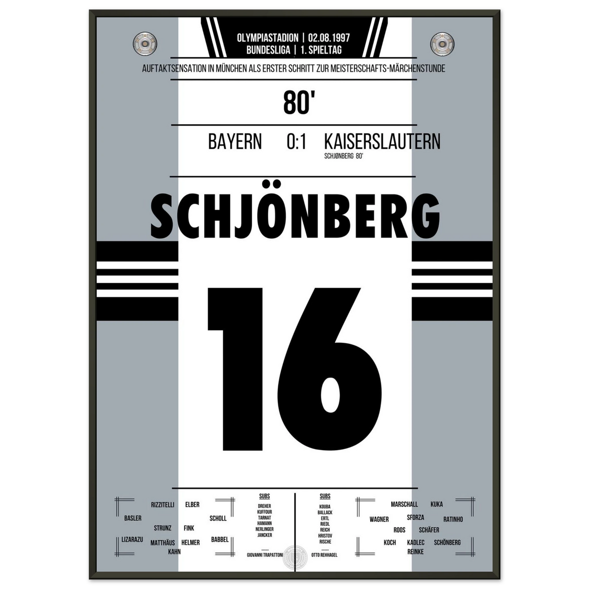 Schjønberg's Siegtreffer zum Auftakt der märchenhaften Meistersaison