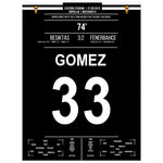 Mario Gomez Flugkopfball beim Derbysieg gegen Fenerbahce 2015 45x60-cm-18x24-Ohne-Rahmen