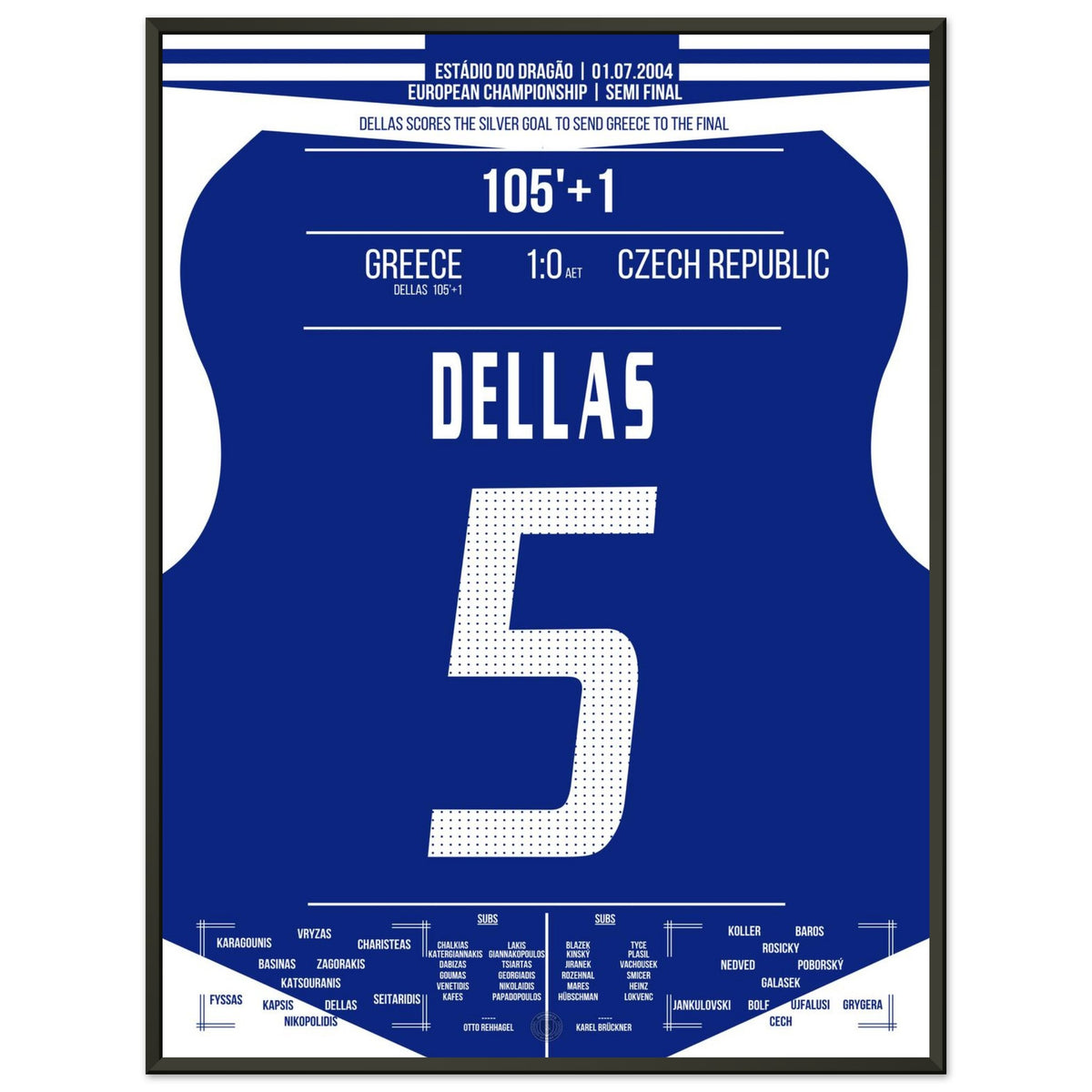 Le but d'argent de Dellas emmène la Grèce en finale de 2004