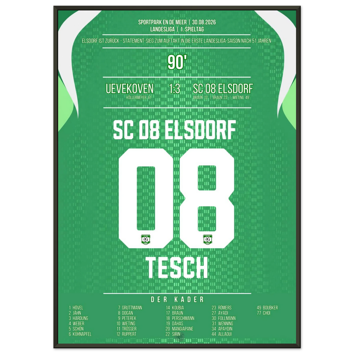 Elsdorf décroche sa première victoire en Landesliga après 51 ans