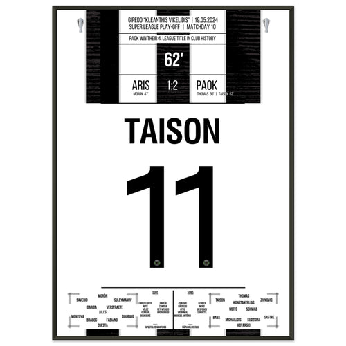 Taison propulse le PAOK au quatrième championnat de l'histoire du club