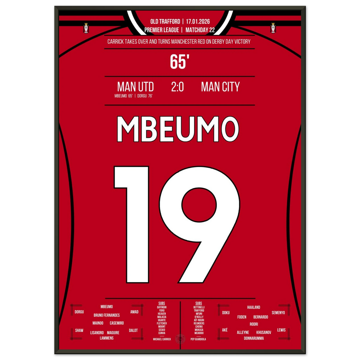 Mbeumo fait vibrer Old Trafford dans la victoire du derby !